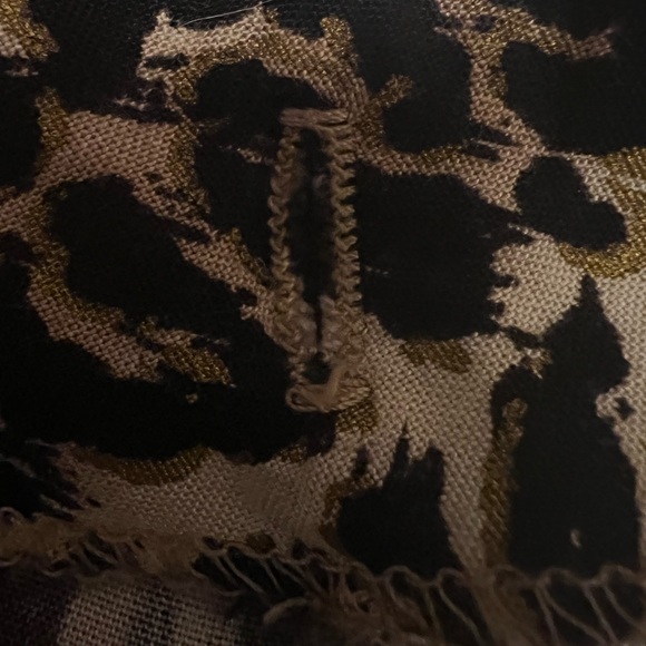 La Palapa womens wrap skirt sarong size L Aztec animal print 3/4 length coverup - Picture 7 of 9